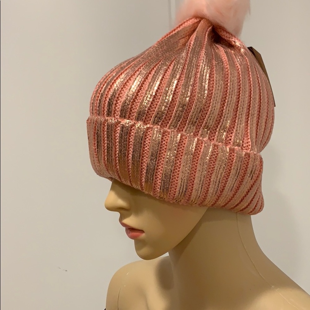 Pink Pom Pom beanie